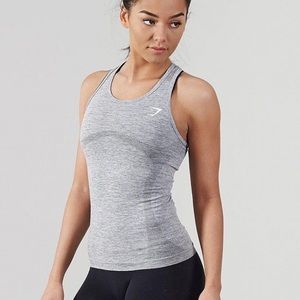 Gymshark vital seamless vest size xs light grey